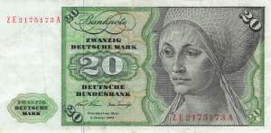20 Mark 1971d Ersatznote